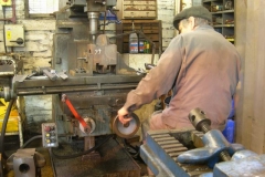 … while Steve continues machining axleboxes for the carriages …