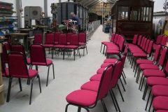 …which includes borrowing 49 chairs from Corris Institute …