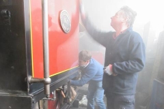 Sunday, 23.4.2023. Ian and Dave enjoy a Railway for a Day in atmospheric conditions ...