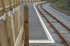 ... and the platform edge line at Corris has been repainted.