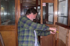 Meanwhile, Neil measures up inside carriage No. 20 to fit it out as a Guard’s compartment …