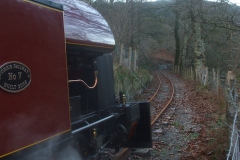 ... as well as electricity cables across our track, which limited the length of line that No. 7 could traverse on test ...