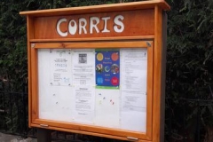 The Corris information board looks splendid.