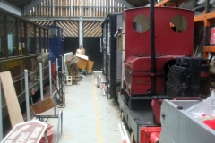 Friday, 3.2.2023. In anticipation of works commencing in the Engine Shed to adapt the pit arrangements to accommodate a second steam locomotive, Nos. 5 & 6 have been moved to the Carriage Shed.
