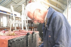 … while Phil paints the underside of the Heritage waggon body …