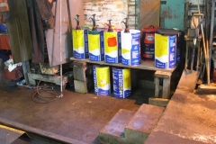 In an effort to tidy the Engine Shed, the oil dispensing facility has been re-organised.