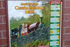 The 2019 Corris poster on Wharf Station.