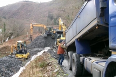 Monday, 4.3.2024. There is great activity on site, as another load of fill material is tipped ...