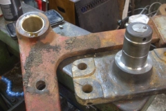 ... before turning the spigot complete with grease passages, and fitting a brass bush to the crank ...