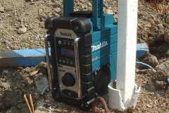 Southern Extension. Pont y Goedwig Deviation Project. Monday, 4.5.2020 – Star Wars Day. A site radio has arrived to boost productivity – complete with battery and unburnt aerial!