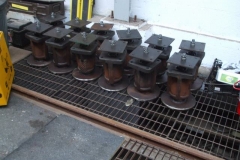 … Bob assembled half our stock of new buffers and moved them to the Carriage Shed for cleaning up and painting …