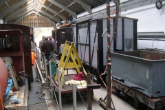 … to put the Queen Mary waggon handy for Adrian to start its repair.