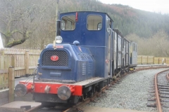 ... to allow No. 6 and train of vans to transfer Christmas goodies from the Carriage Shed to the Museum.