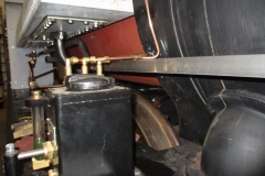 The reach rod had to be made to clear the saddle tank balance pipe and the lubricator pipework.