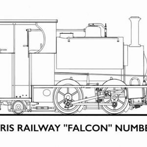 Falcon Locomotive Greetings Card